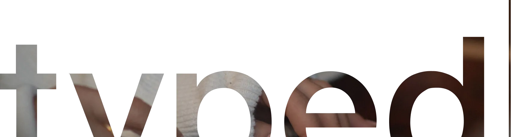 Typed Schrift